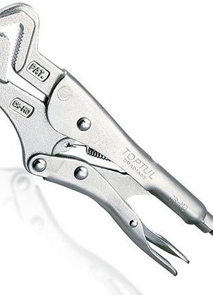Кліщі затискні зварювальні з фіксатором toptul 230мм (r - тип) dmad1a09