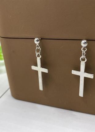 Сріблясті сережки - цвяшки