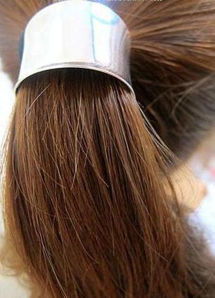 Оригінальні резинки для косей золотистого та сріблястого кольорів