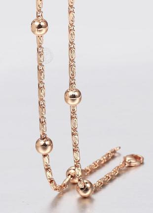 Брендовий браслет ( медичне золото) , ланцюжок, довжина 20 см