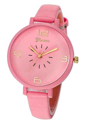Рожевий кварцовий годинник