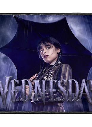 Компьютерный коврик для мыши с принтом "уэнздей" wednesday №4