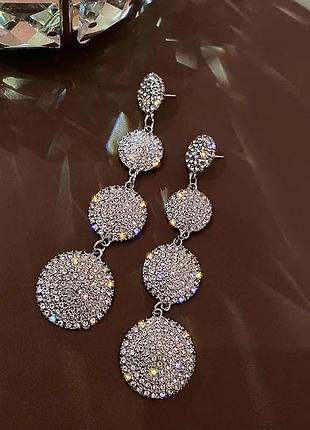 Сріблясті сережки цвяшки