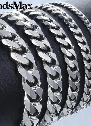 Мужской браслет цепочка из нержавеющих металлов ширина 7 мм, длинна 22 см
