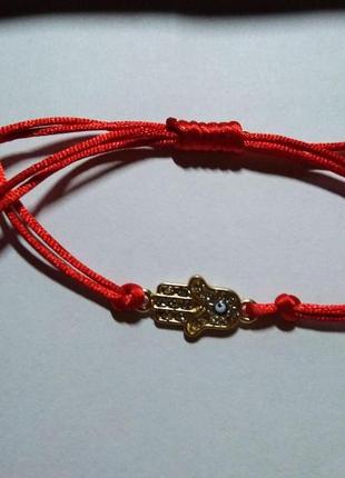 Браслет на руку у формі червоної нитки