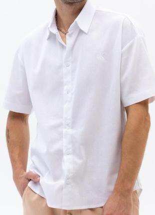 Теніска в стилі calvin klein сша льон натуральний преміум якість різні кольори футболка сорочка шведка чоловіча