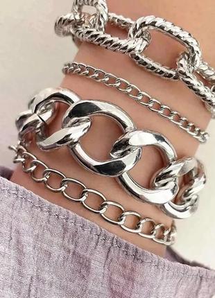 Набір браслетів-ланцюжків із 4 предметів