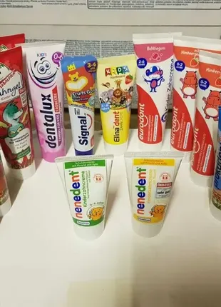 Зубные пасты детские