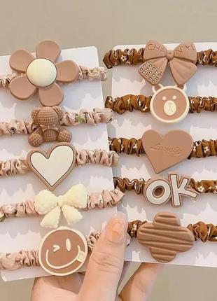 10 шт. комплект резінок для волосся