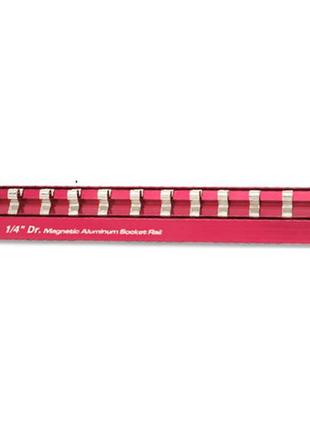 Планка для головок (магнитная) toptul 3/8"*240*12шт pbkb2r2412