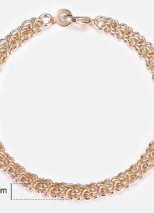 Брендовий позолочений браслет (медичне золото) довжина 20 см