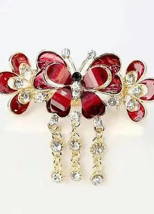 Заколка метелик 7 см