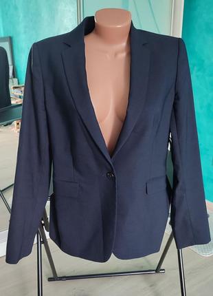 Пиджак удлиненный шерсть massimo dutti