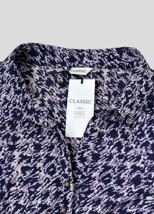 Нова віскозна блузка блуза сорочка рубашка marks&spencer6 фото
