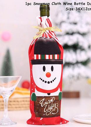 Новорічний декор на пляшку