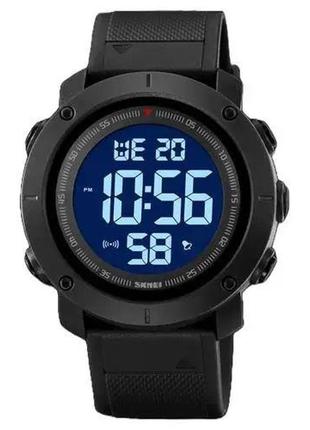 Годинник наручний чоловічий skmei 2122bkwt black-white, чоловічий тактичний годинник. колір: чорний shop