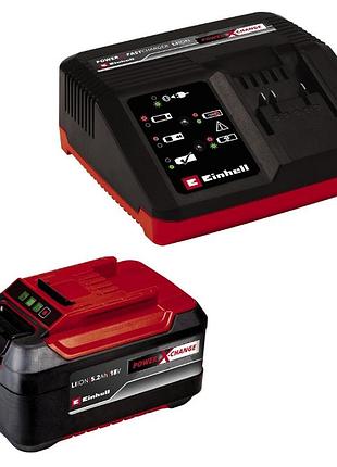 Аккумулятор + зарядное устройство einhell 18v 5.2 ah pxc starter kit (4512114)