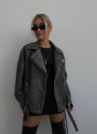 Косуха zara, подовжена, екошкіра