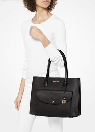 Кожаная сумка тоут xl michael kors