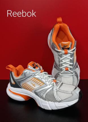 Женские кроссовки reebok premier 'white high vis orange оригинал4 фото