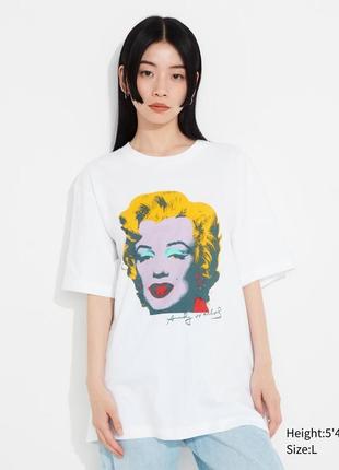 Футболка uniqlo з малюнком енді уорхолу marilyn monroe7 фото