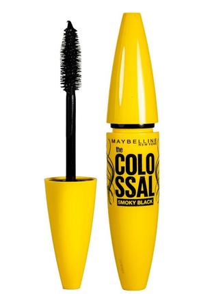 Тушь для ресниц maybelline colossal smoky black volum express