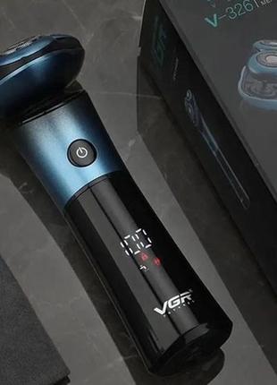 Электробритва vgr v-326 водонепроницаемая, машинка мужская для бритья, триммер для усов shop