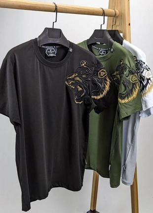 Футболка phillip plein мужская с принтами