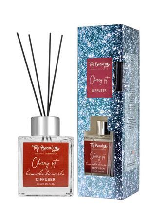 Аромадиффузор для дома top beauty cherry pit с ароматом вишневой косточки, 110 мл