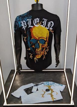 Футболка phillip plein мужская с принтами