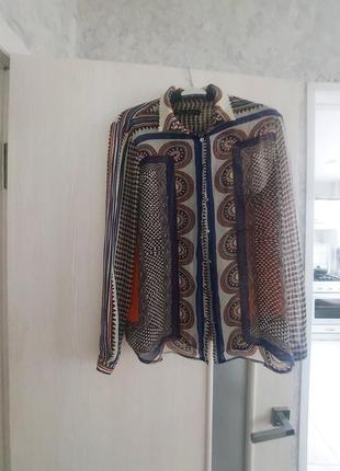 Шифонова блуза, сорочка zara р.м