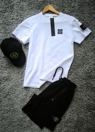 Шикарный стильный летний комплект 3в1 "stone island"