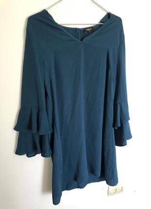 Темно-зелена сукня