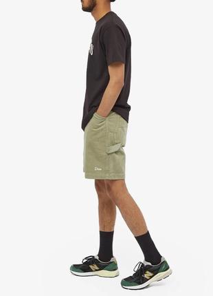 Вельветовые летние шорты dime corduroy carpenter shorts olive
