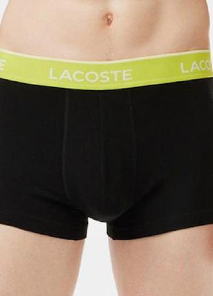 Чоловічі боксери lacoste чорні білизна9 фото