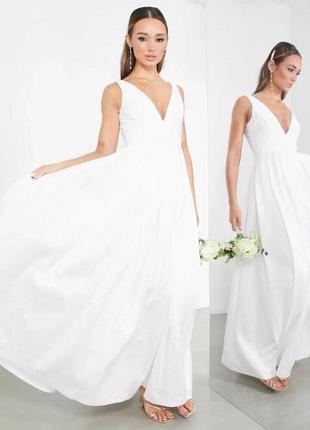 Шикарне біле плаття asos/плаття весільне asos