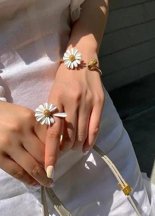 Кольцо и браслет kate spade chamomile