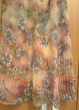 Легкая красивая юбка в пол, размер 14-166 фото