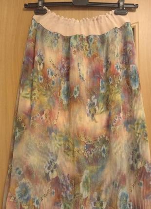 Легкая красивая юбка в пол, размер 14-164 фото