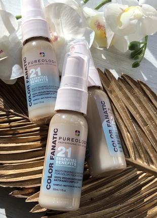 Несмываемый кондиционер, термозащита pureology color fanatic 21