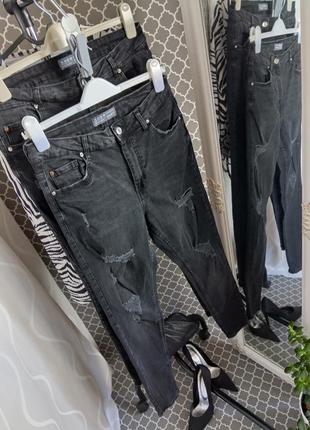 Джинси skinny mom з стильними потертостями, denim co by primark 🩶 cares