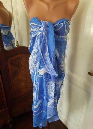 Парео пляжное, натуральная марлевка, 170х108 см