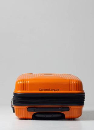 Чемодан франция полипропилен с расширением малый s оранж  |  55x40x25(+5) см | 45+7 л | 3.23 кг | airtex 2414 фото
