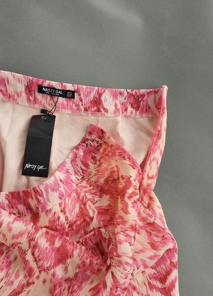 Шифоновая юбка-миди с оборкой u912-147 фото