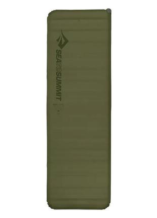 Килимок самонадувний sea to summit self inflating camp plus mat, rectangular large, moss, 201x64x7.5см