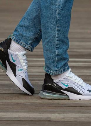 Nike air max 270 white black mid для мужчин высокое качество очень удобны в носке красиво смотрятся на ноге