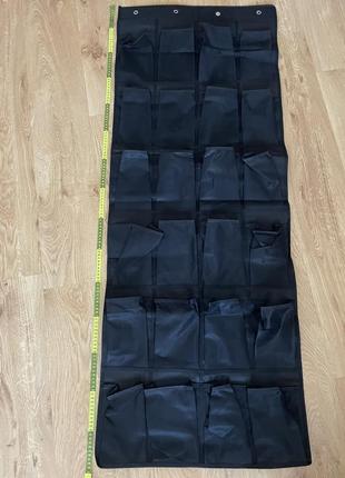 Подвесной органайзер с карманами для обуви 24 отдела, 150 х 50 см