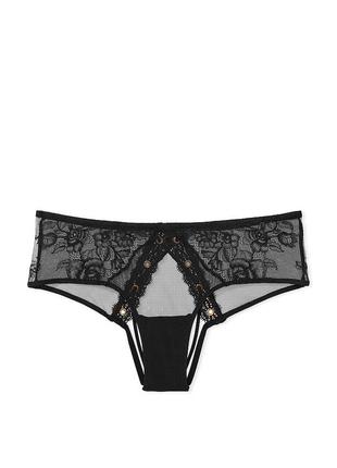 Открытые трусики чики victoria's secret с кружевом4 фото
