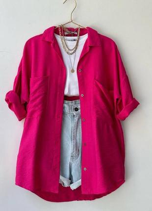 Рубашка американский креп (жатка), с длинным рукавом