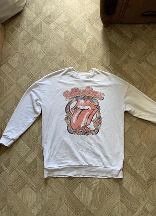 Стильная толстовка кофта унисекс the rolling stones